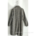 Half-Sleeve Japan Style Blouse Plaid Coat For Ladies Supplier